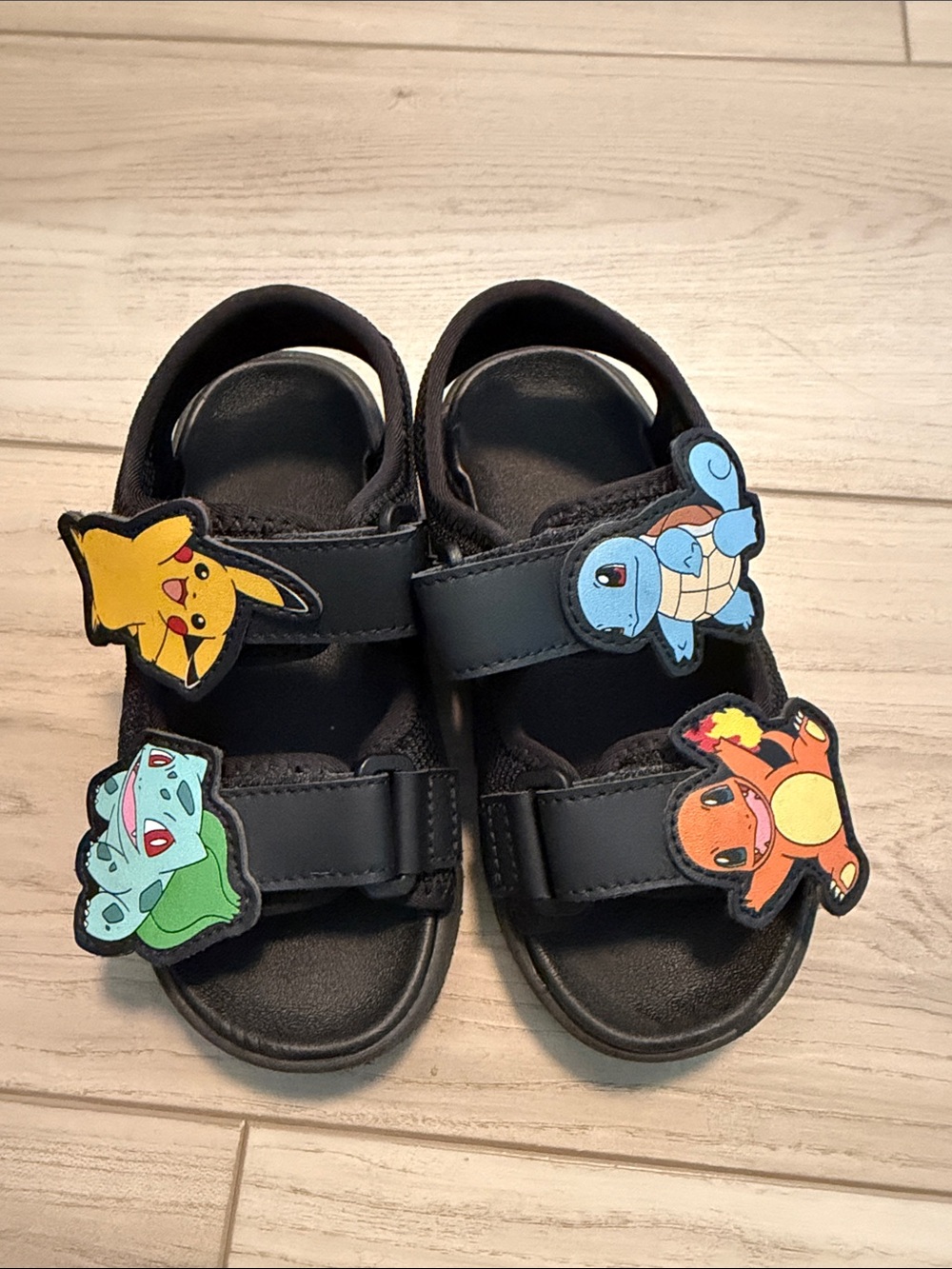Zara kids Pokemon black sandals